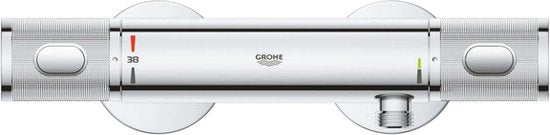 De GROHE Precision Feel thermostatische douchemengkraan in chroom 12CM