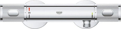 De GROHE Precision Feel thermostatische douchemengkraan in chroom 12CM