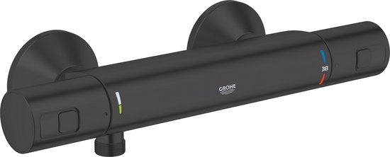 GROHE Precision Start Thermostatische Douchemengkraan in mat zwart