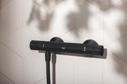 GROHE Precision Start Thermostatische Douchemengkraan in mat zwart